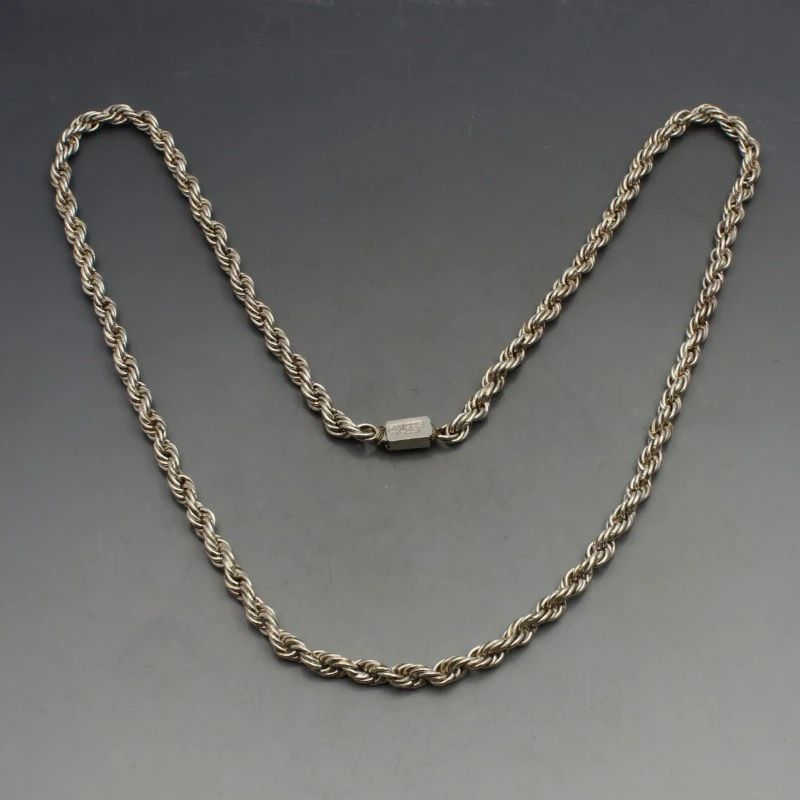 Vintage silver chain necklace